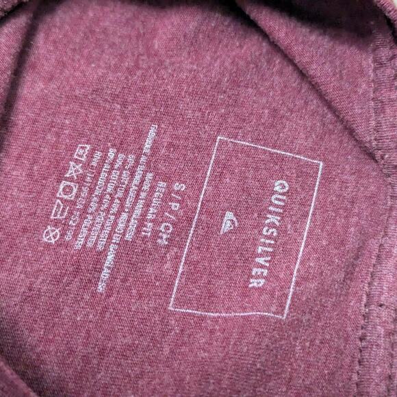 Quicksilver sz small maroon graphic t shirt - Picture 5 of 6